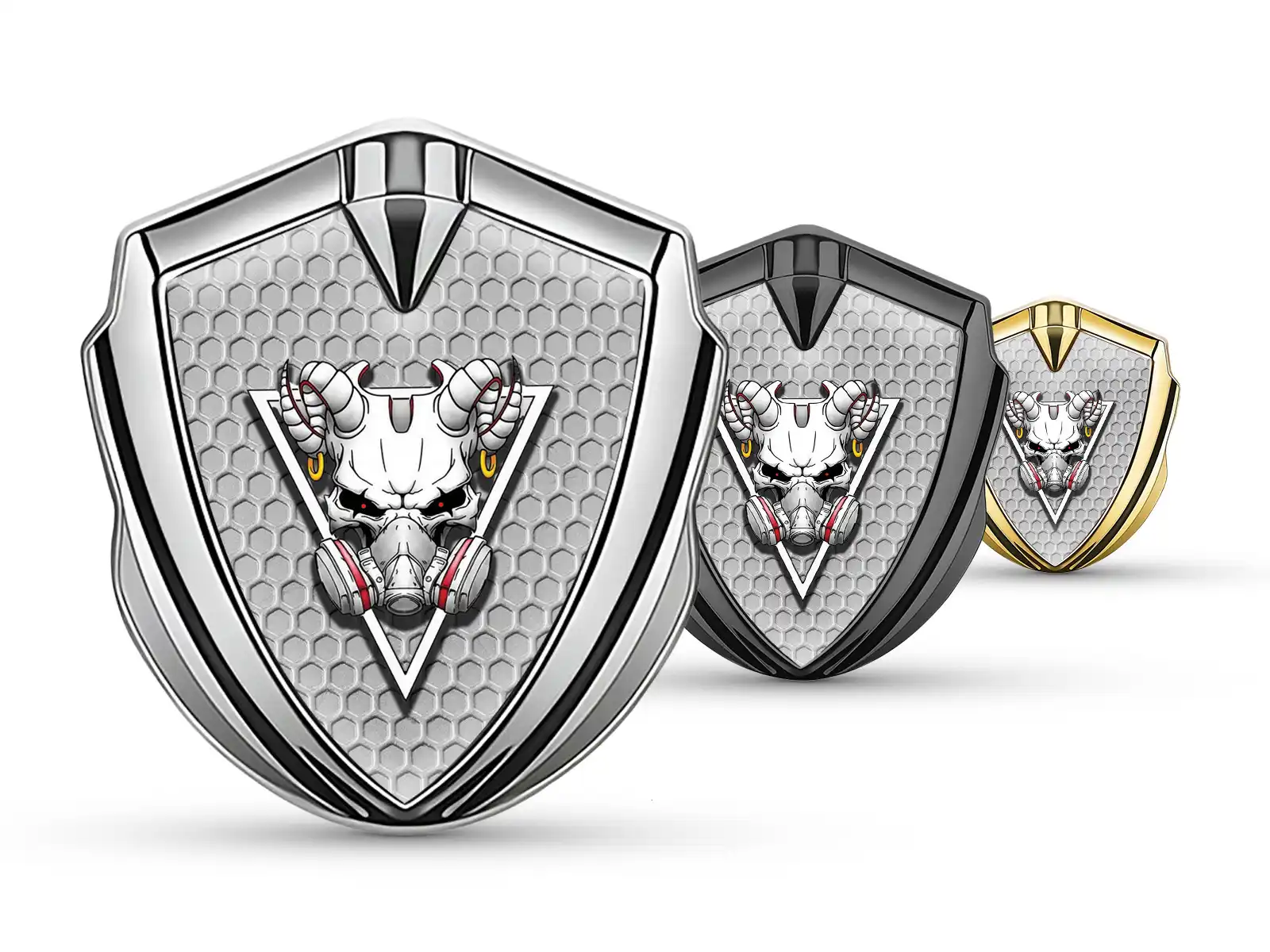 Custom Metal Emblems Racing Look Glossy Metal